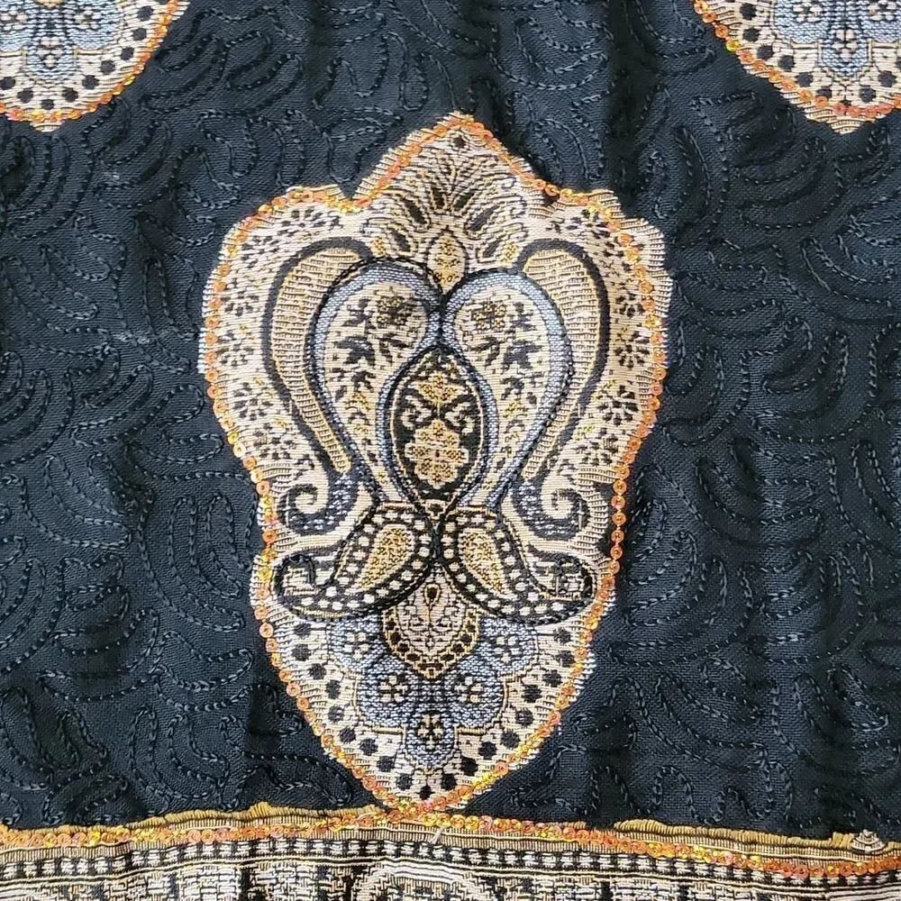 BOHO EMBELLISHED SCARF WRAP